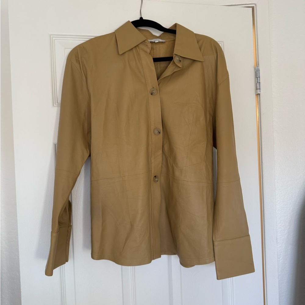 Vince LEATHER BLOUSE - Picture 4 of 7